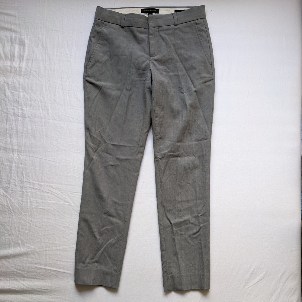 Banana Republic Gray Wool Pants Business Formal Slacks Stretch Straight Leg 00P